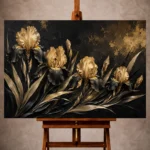 Black & Gold Wall Art wall art print for elegant interiors