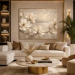 Coastal Magnolia Branch Magnolia Wall Art Canvas Print - Image 10