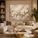 Branching Ivory Magnolias Magnolia Wall Art Canvas Print - Image 10