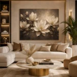 Shadowed Ivory Magnolias Magnolia Wall Art Canvas Print - Image 10