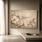 Coastal Magnolia Branch Magnolia Wall Art Canvas Print - Image 11
