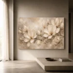 Branching Ivory Magnolias Magnolia Wall Art Canvas Print - Image 11