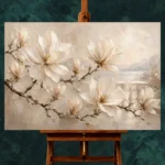 Lakeside Magnolia Branch Magnolia Wall Art Canvas Print - Image 2
