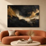 Gilded Passage Black & Gold Wall Art Canvas Print - Image 3