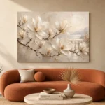 Lakeside Magnolia Branch Magnolia Wall Art Canvas Print - Image 3