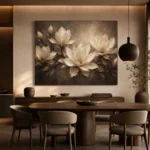 Shadowed Ivory Magnolias Magnolia Wall Art Canvas Print - Image 5