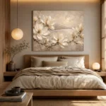 Coastal Magnolia Branch Magnolia Wall Art Canvas Print - Image 9