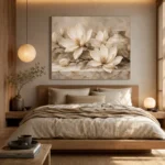 Magnolia Vase Still Life Magnolia Wall Art Canvas Print - Image 9