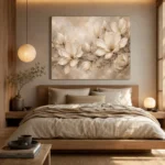 Branching Ivory Magnolias Magnolia Wall Art Canvas Print - Image 9