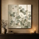 Layered Branch Eucalyptus Wall Art Canvas Print - Image 8
