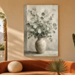 Ceramic Vase Eucalyptus Wall Art Canvas Print - Image 6