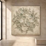 Eucalyptus Wreath Eucalyptus Wall Art Canvas Print - Image 3