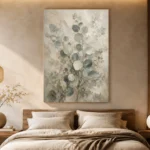 Ivory Sage Eucalyptus Wall Art Canvas Print - Image 8