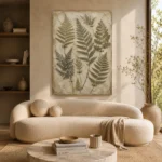 Pressed Herbarium Fern Wall Art Canvas Print - Image 9