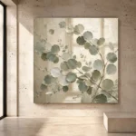 Layered Branch Eucalyptus Wall Art Canvas Print - Image 3