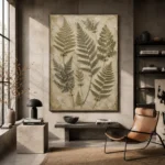 Pressed Herbarium Fern Wall Art Canvas Print - Image 3