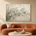 Trailing Branch Eucalyptus Wall Art Canvas Print - Image 3