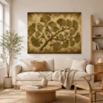 Ginkgo Branch Herbarium Wall Art Canvas Print - Image 8