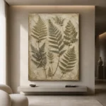 Pressed Herbarium Fern Wall Art Canvas Print - Image 4