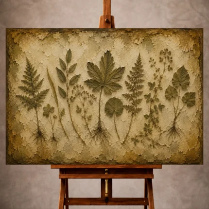 Herbarium Wall Art wall art print for elegant interiors