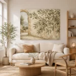 Mediterranean Archway Olive Branch Wall Art Canvas Print - Image 8