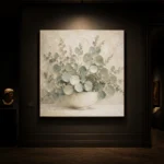 White Bowl Eucalyptus Wall Art Canvas Print - Image 9