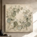 Circular Branch Eucalyptus Wall Art Canvas Print - Image 11