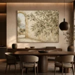 Mediterranean Archway Olive Branch Wall Art Canvas Print - Image 5