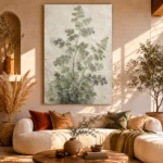 Textured Maidenhair Fern Wall Art Canvas Print - Image 11