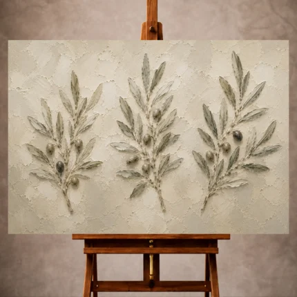 Olive Branch Wall Art wall art print for elegant interiors