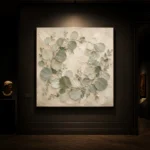 Circular Branch Eucalyptus Wall Art Canvas Print - Image 9