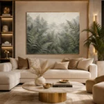 Misty Fern Forest Wall Art Canvas Print - Image 10
