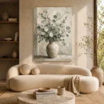 Ceramic Vase Eucalyptus Wall Art Canvas Print - Image 9