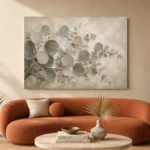 Sweeping Sage Eucalyptus Wall Art Canvas Print - Image 3