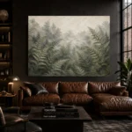 Misty Fern Forest Wall Art Canvas Print - Image 4