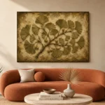 Ginkgo Branch Herbarium Wall Art Canvas Print - Image 3