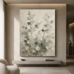 Tall Stem Eucalyptus Wall Art Canvas Print - Image 4