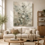 Ivory Sage Eucalyptus Wall Art Canvas Print - Image 10