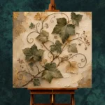 Ivy Vine Herbarium Wall Art Canvas Print - Image 2