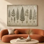 Botanical Specimen Fern Wall Art Canvas Print - Image 3