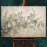 Trailing Branch Eucalyptus Wall Art Canvas Print - Image 2