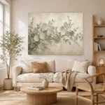Trailing Branch Eucalyptus Wall Art Canvas Print - Image 8