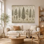 Botanical Specimen Fern Wall Art Canvas Print - Image 8
