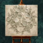 Eucalyptus Wreath Eucalyptus Wall Art Canvas Print - Image 2