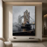 Tower Bridge London Cityscape Wall Art Canvas Print - Image 4