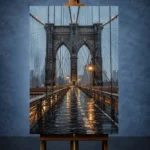 Brooklyn Bridge New York Cityscape Wall Art Canvas Print - Image 2