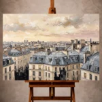 Paris Cityscape Wall Art wall art print for elegant interiors