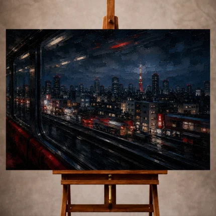 Cinematic Cityscapes wall art print for elegant interiors