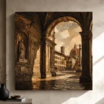 Florentine Arch Italian Cityscape Wall Art Canvas Print - Image 11