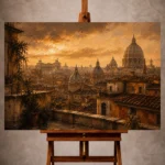 Italian Cityscape Wall Art wall art print for elegant interiors